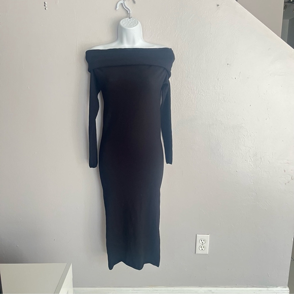 Armarium Italy Black ‘Debra’ Merino Wool Sweater Dress Small - Picture 7 of 16